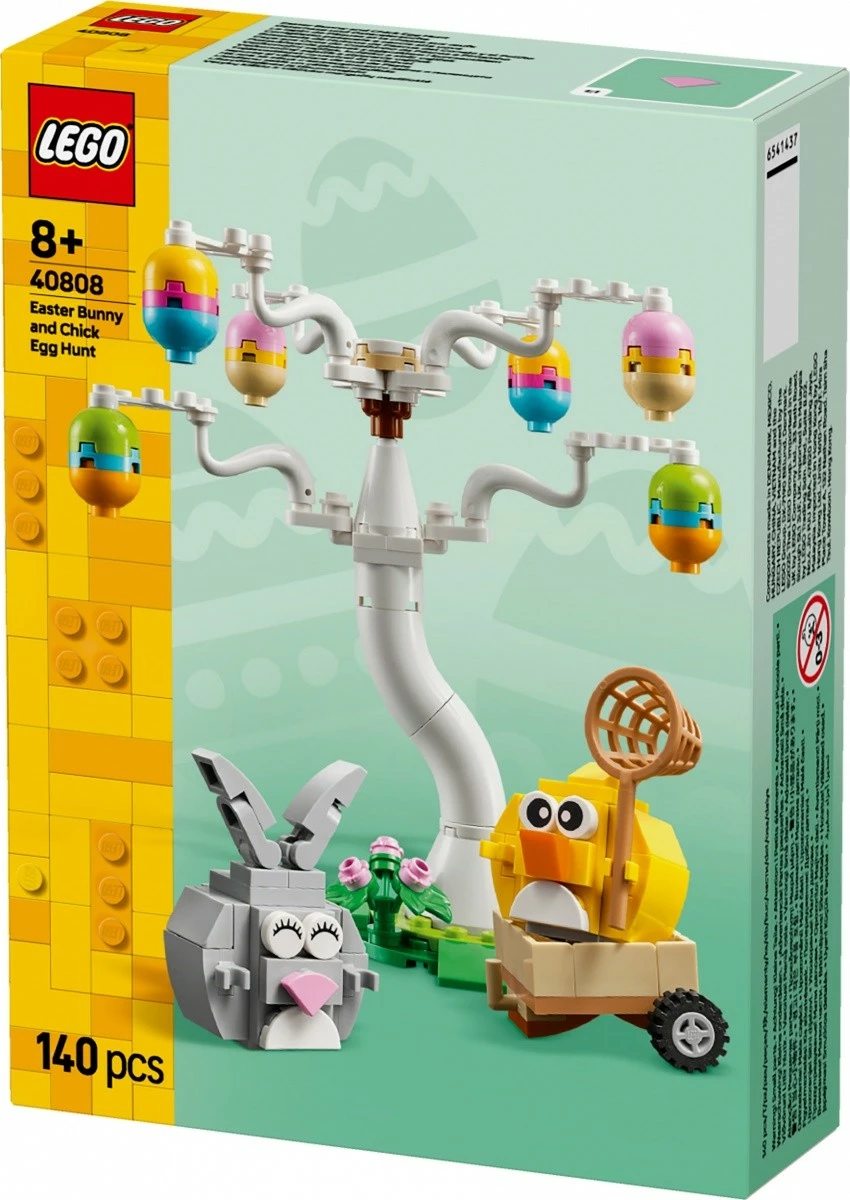 Set ndërtimi LEGO 40808 Easter Egg Hunt with Bunny and Chick 140 copë 8+ set i vogël