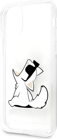 Mbështjellës Karl Lagerfeld Choupette Fun për iPhone 11/XR, Transparent