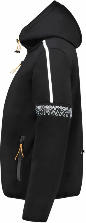 Duks me kapuç për meshkuj Geographical Norway, i zi