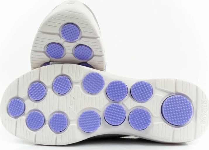 Atlete Skechers për femra, gri/argjend