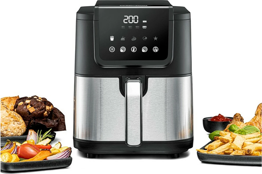 Furrë me ajër të nxehtë Rommelsbacher FRH 1500, 5L, 1500W, touch, inox/zezë