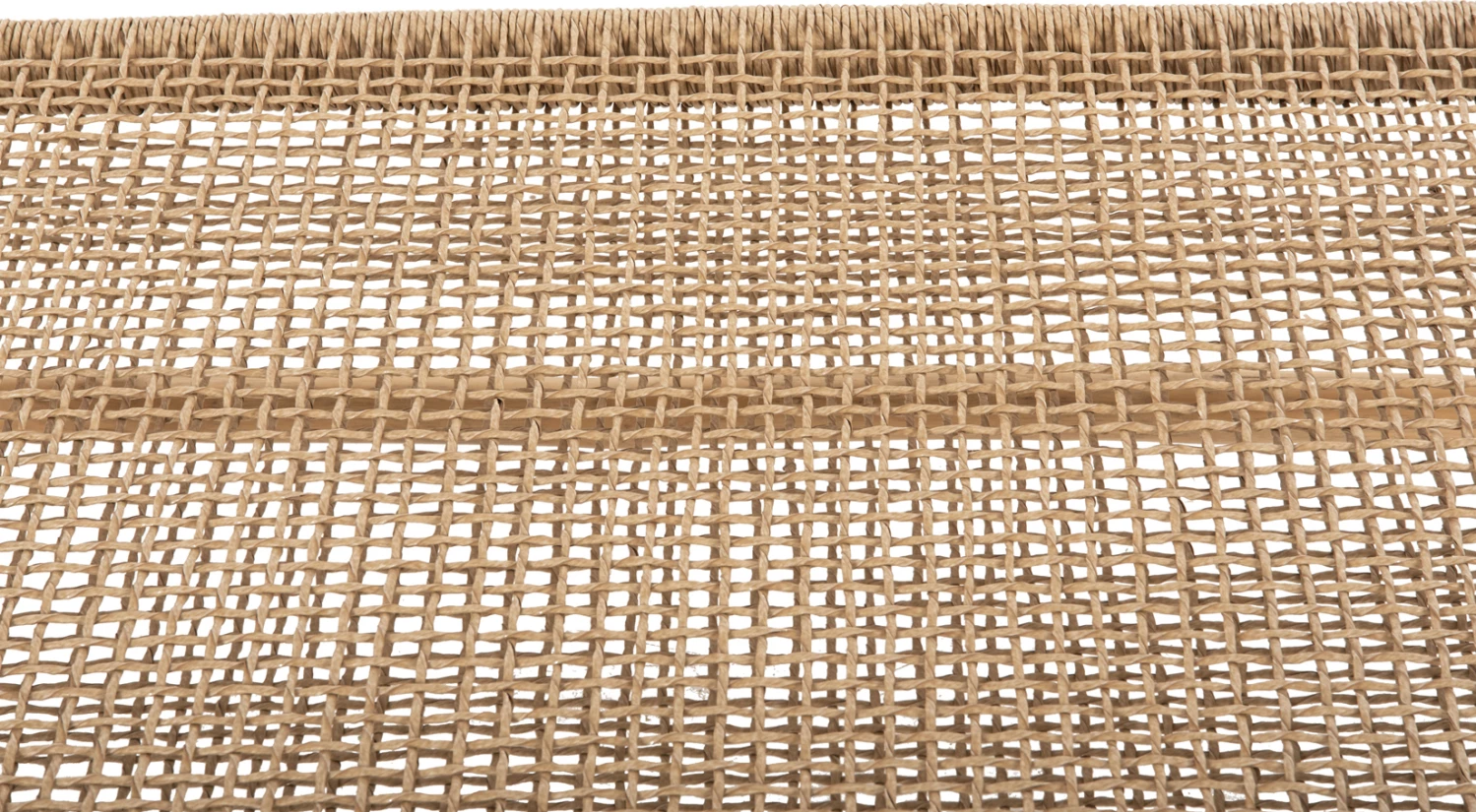 Tavolinë kafeje LONDER, dru teak-sintetik ratan, natyral, 119x79.5x41 cm