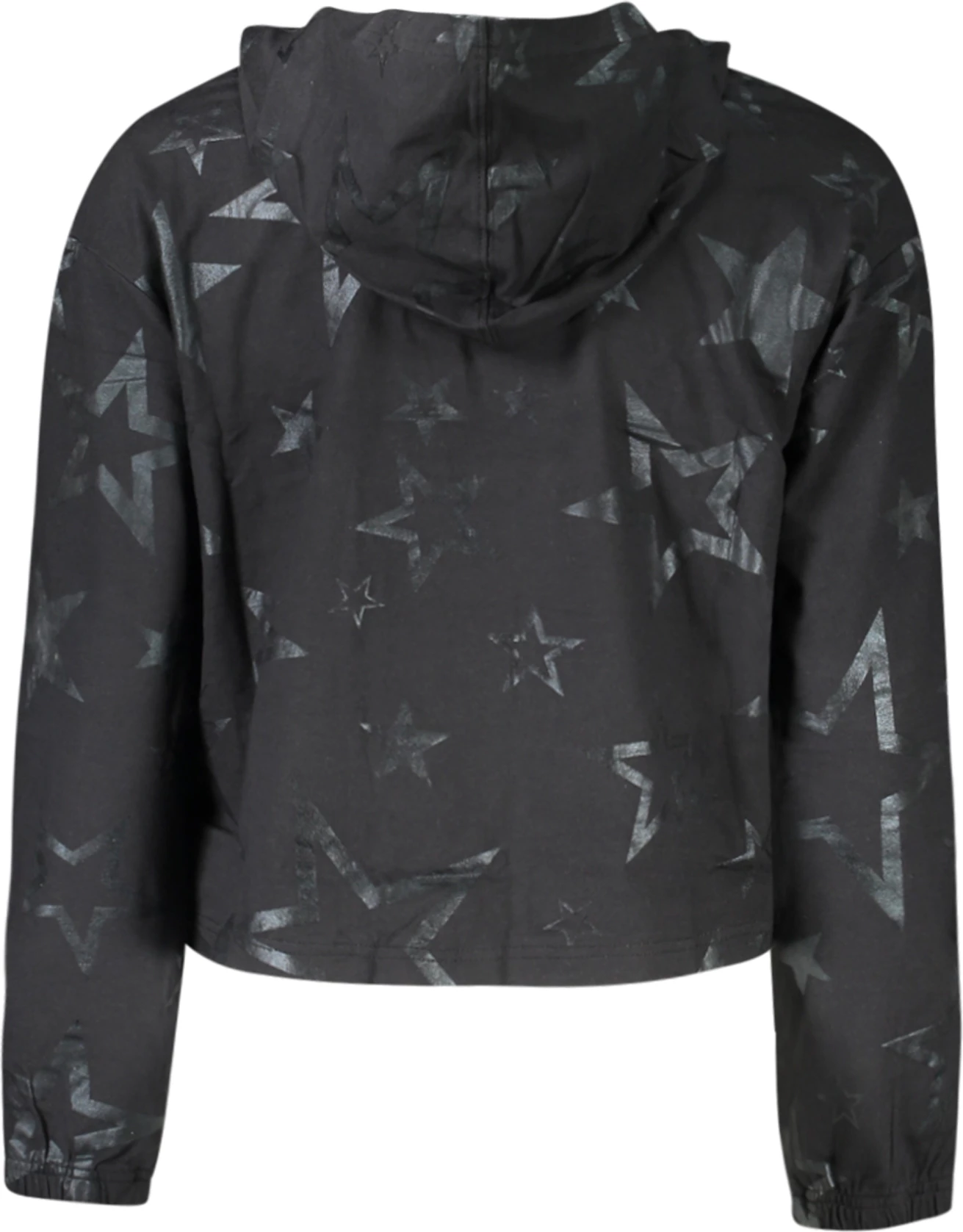 Maicë me kapuç Converse me mëngë të gjata për vajza, e zezë