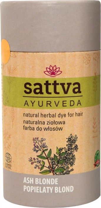 Ngjyrë për flokë për femra Sattva Ayurveda Ash Blonde 150g