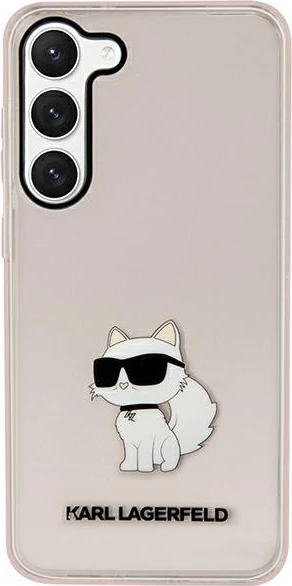 Mbështjellës Karl Lagerfeld Choupette për Samsung Galaxy S23+, Rozë