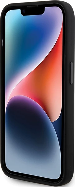 Mbështjellës Karl Lagerfeld Silicone Karl&Choupette Head për iPhone 15 Pro, i zi