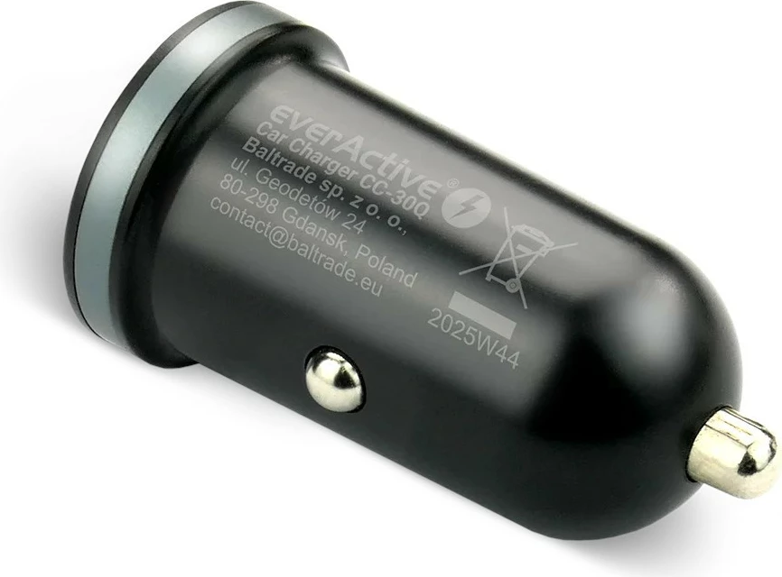 Karikues makine, everActive CC-30Q, 35W, USB QC3.0 + USB-C PD, 1x USB + 1x USB-C, zi