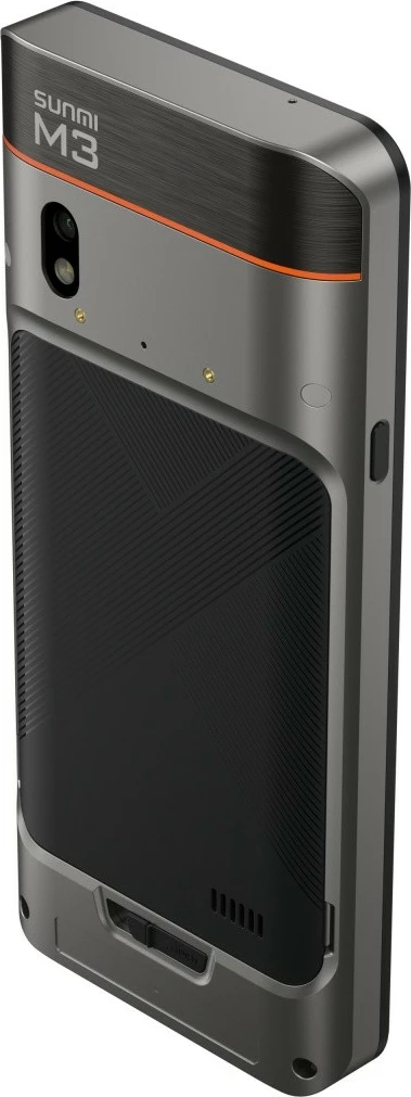 Terminal POS dorëmbajtës, Sunmi M3 A14, 6.75" 3GB/32GB, NFC SoftPOS, Wi‑Fi, IP65, bateri 5000 mAh, e zezë/argjendtë