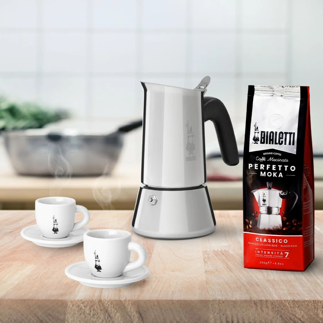Moka pot Bialetti Venus 4 filxhanë, 0.2L, inox, e argjendtë
