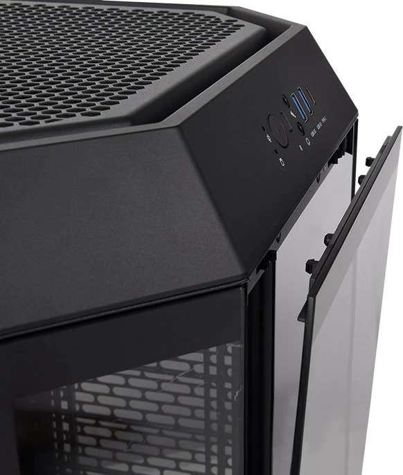 Kasë Thermaltake The Tower 300, Micro Tower, xham i temperuar, e zezë