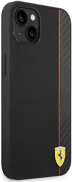 Mbështjellës Ferrari FEHCP14MAXBK për iPhone 14 Plus 6.7", hardcase, karbon, zi