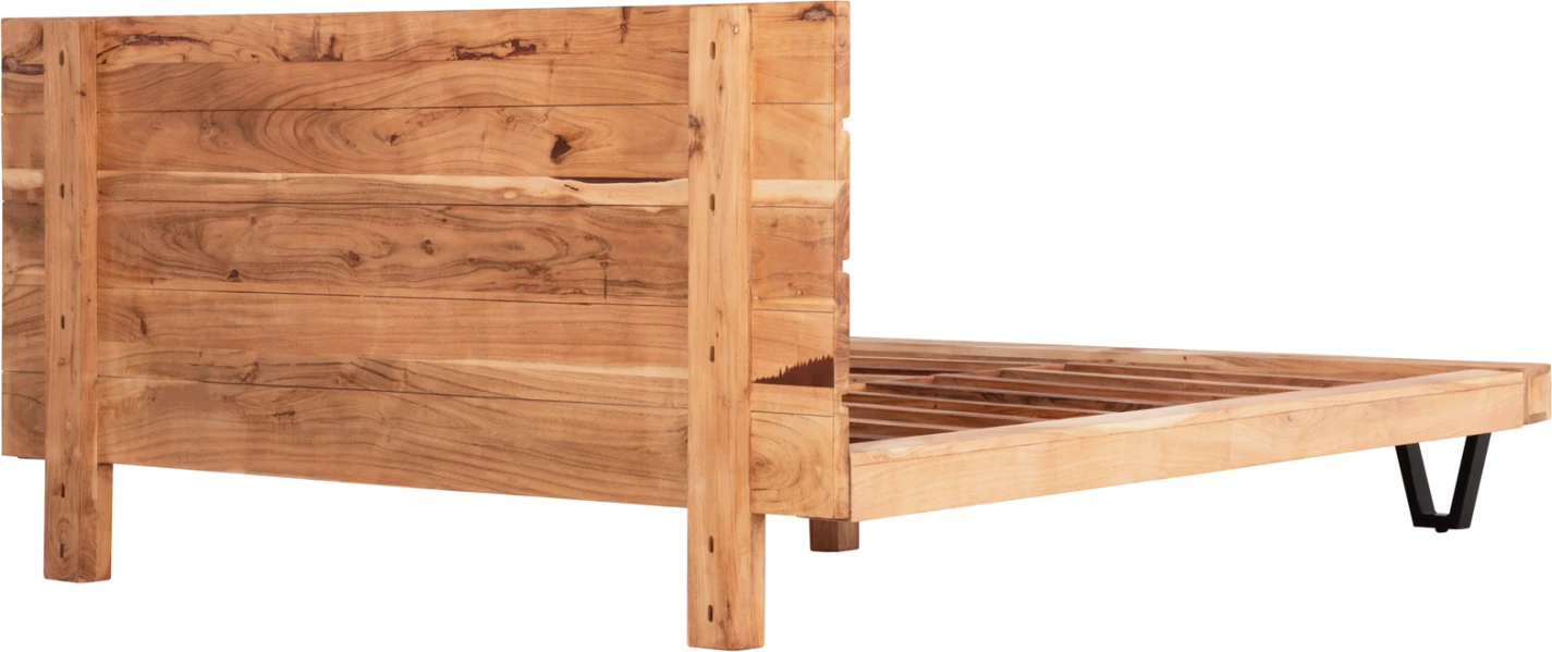 Krevat ALICIA FH8359.11, metal dhe dru akacie, 160Χ200