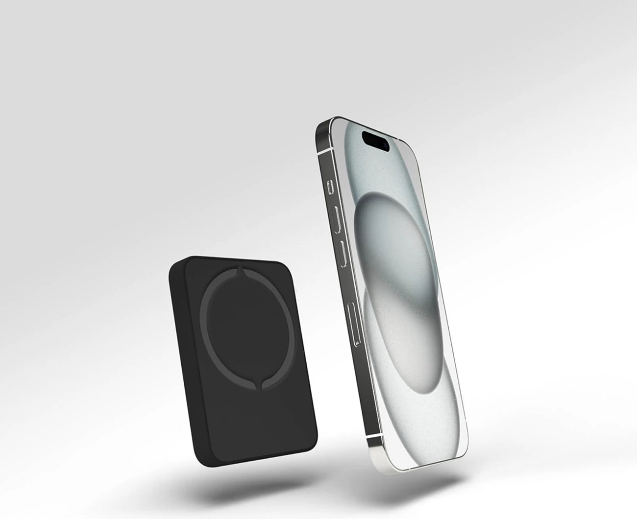 Powerbank Puro Mini Power Mag 4200mAh me MagSafe, USB-C, e zezë