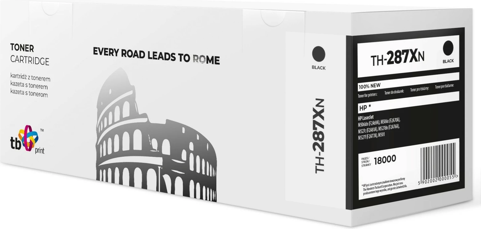 Toner TB Print TH-287XN për HP CF287X, i zi, 18000 faqe
