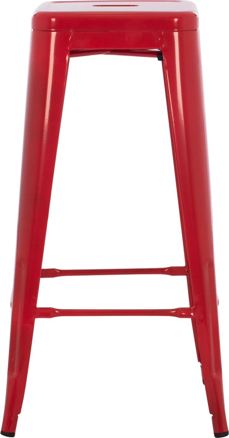 Karrige për bar MELITA-PRO FH8642.44 metalike, e kuqe, 43x43x78 cm