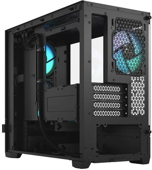 Kasë Fractal Design Pop Mini Air RGB, Mini Tower, Micro ATX/Mini ITX, e zezë, xham i temperuar
