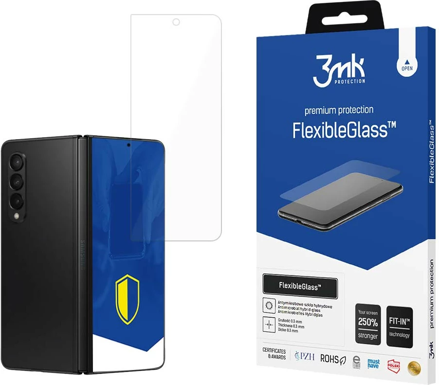 Mbrojtës ekrani FlexibleGlass 3mk për Samsung Galaxy Z Fold 5, pjesa e përparme