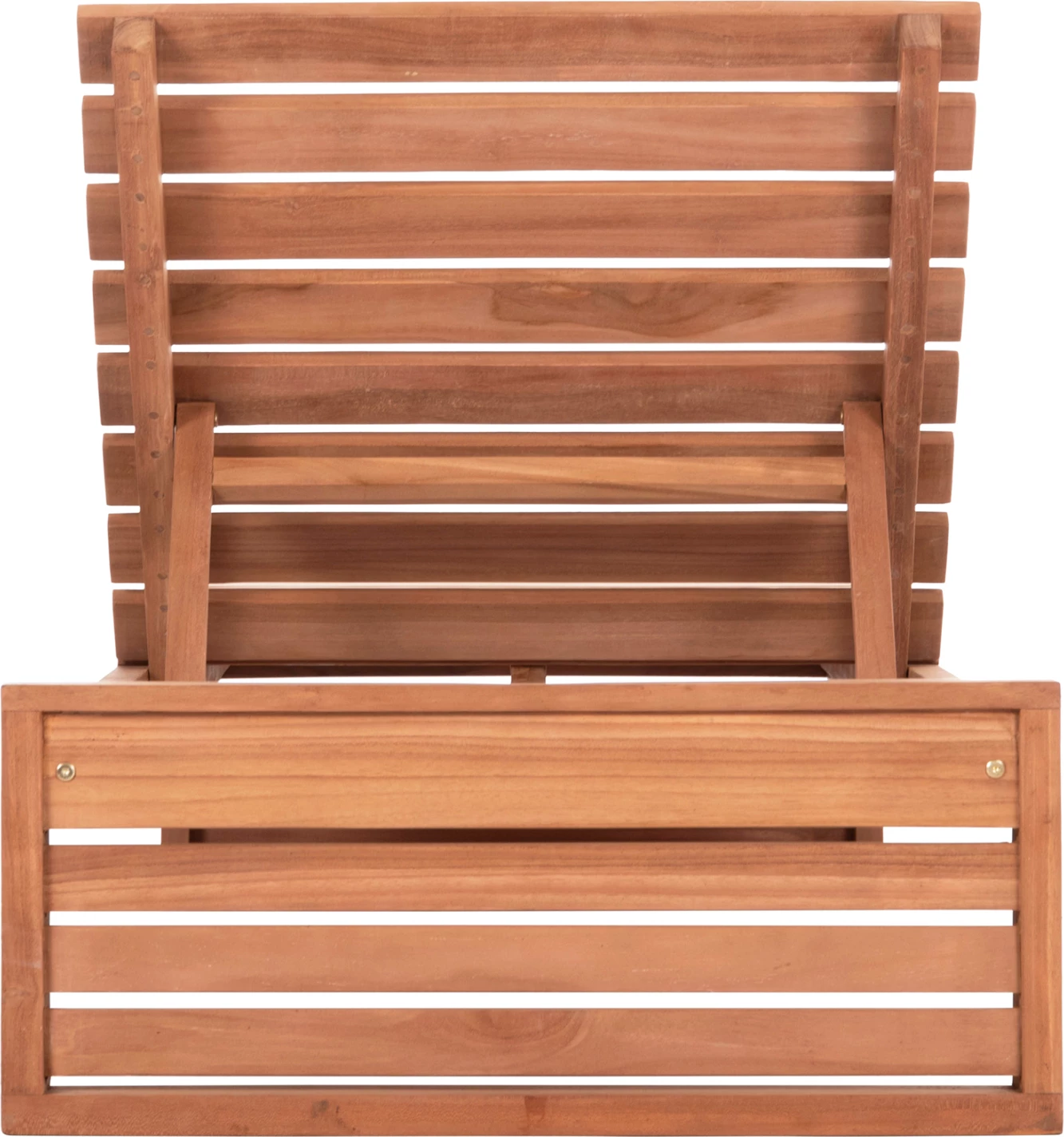 Shezlong ZIZEL, dru tik natyral, pa jastëkë, 200x71x30cm