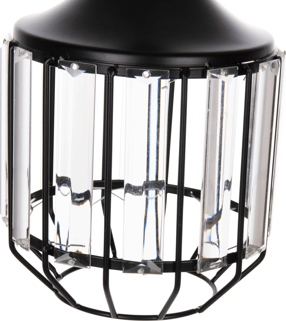 Llambë tavanore varëse, FH4084, 3-drita, metal-xham, Φ14x123H cm