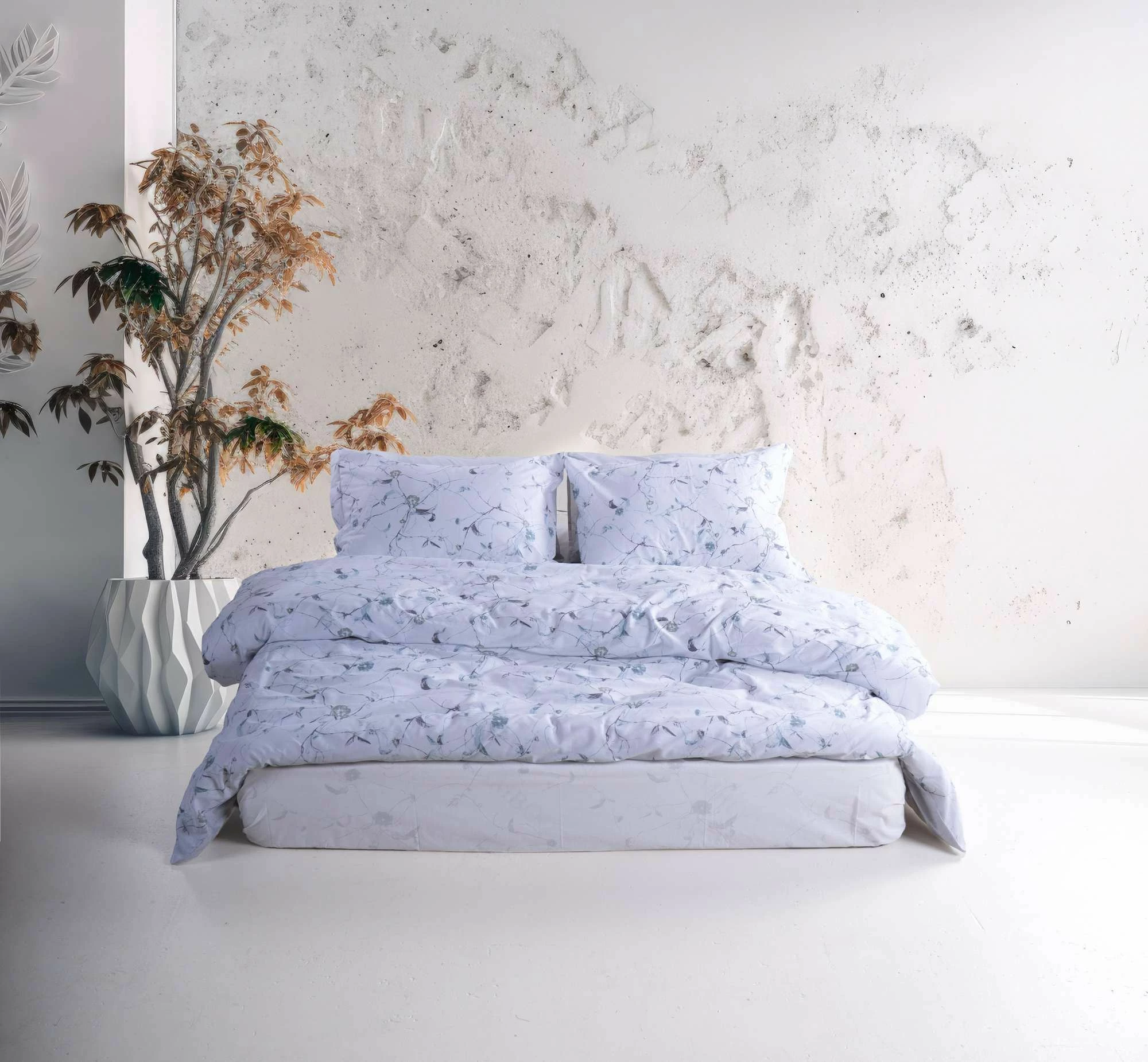 Set mbulesë për jorgan dopio, ngjyrë kaltër, L'Essentiel Linge de Maison, Lima