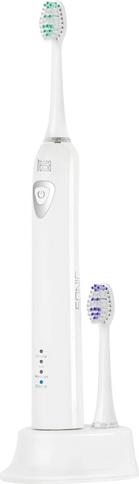 Furçë dhëmbësh elektrike TEESA TSA8010, sonike, e bardhë, me 2 koka