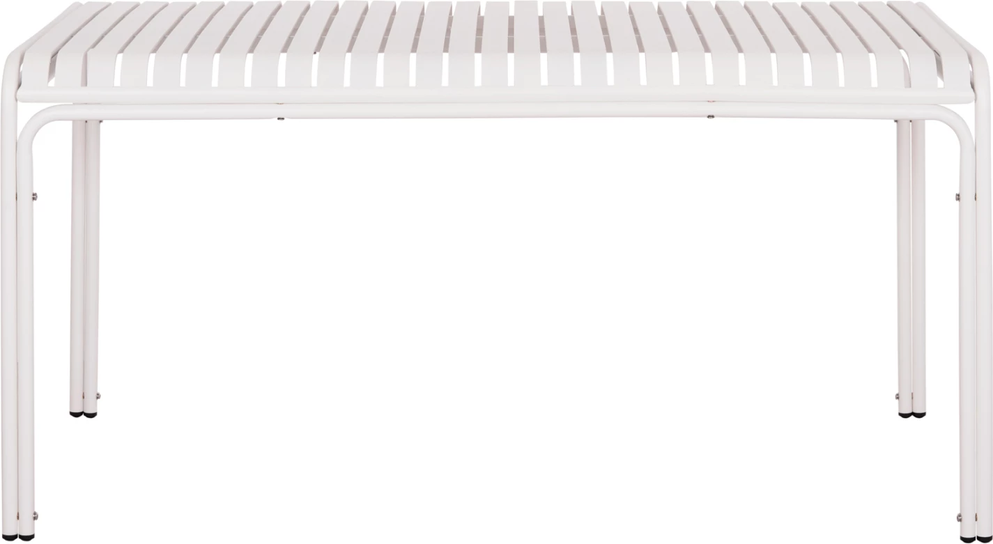 Tavolinë alumini për jashtë, ngjyrë e bardhë, RACHEL FH6339.02, 150x80x75cm