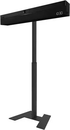 Stendë dyshemeje për videobar Neomounts AV80-500BL 43-110 inç, VESA 200x200 deri 800x800, max 10 kg, e zezë