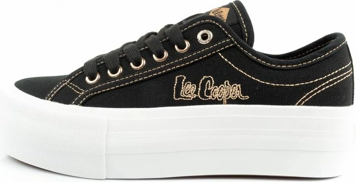 Atlete platforme për femra Lee Cooper, të zeza me të arta