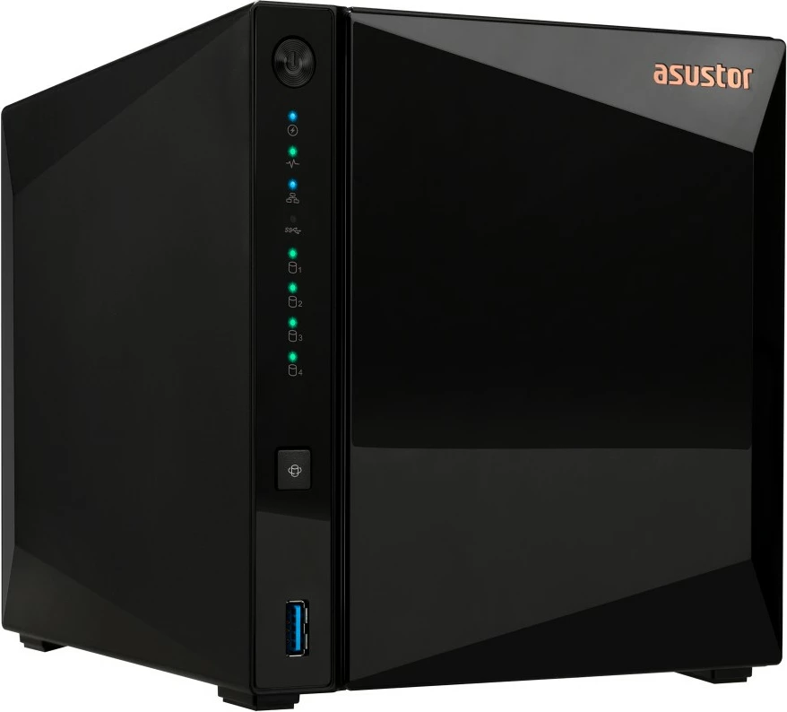 NAS Asustor DRIVESTOR 4 Pro Gen2 AS3304T V2, Realtek, RTD1619B, 2 GB, DDR4, ADM, e zezë