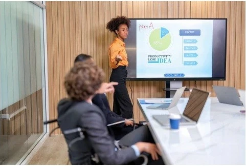 Monitor interaktiv Avtek TS 7.1 Lite 55", 4K UHD, Touch, WiFi/Bluetooth, i zi