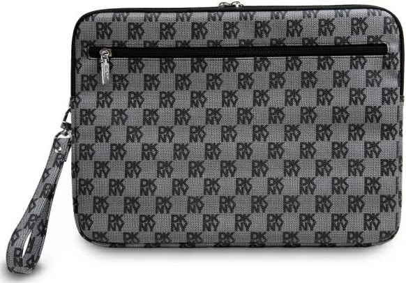 Mbështjellës laptopi DKNY Sleeve, 16", motiv shahu, i zi
