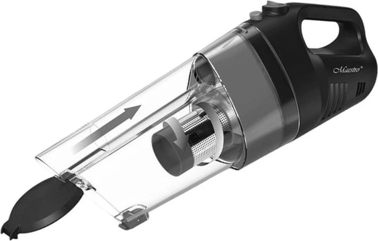 Fshesë me korrent vertikale pa kabllo 2‑në‑1, Feel-Maestro, MR-615, 100W, 6.5 kPa, 0.5 L, 20 min, karikim 3h, ciklon pa qese, e zezë