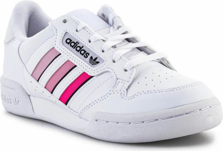 Atlete për vajza adidas Continental 80 Stripes, të bardha