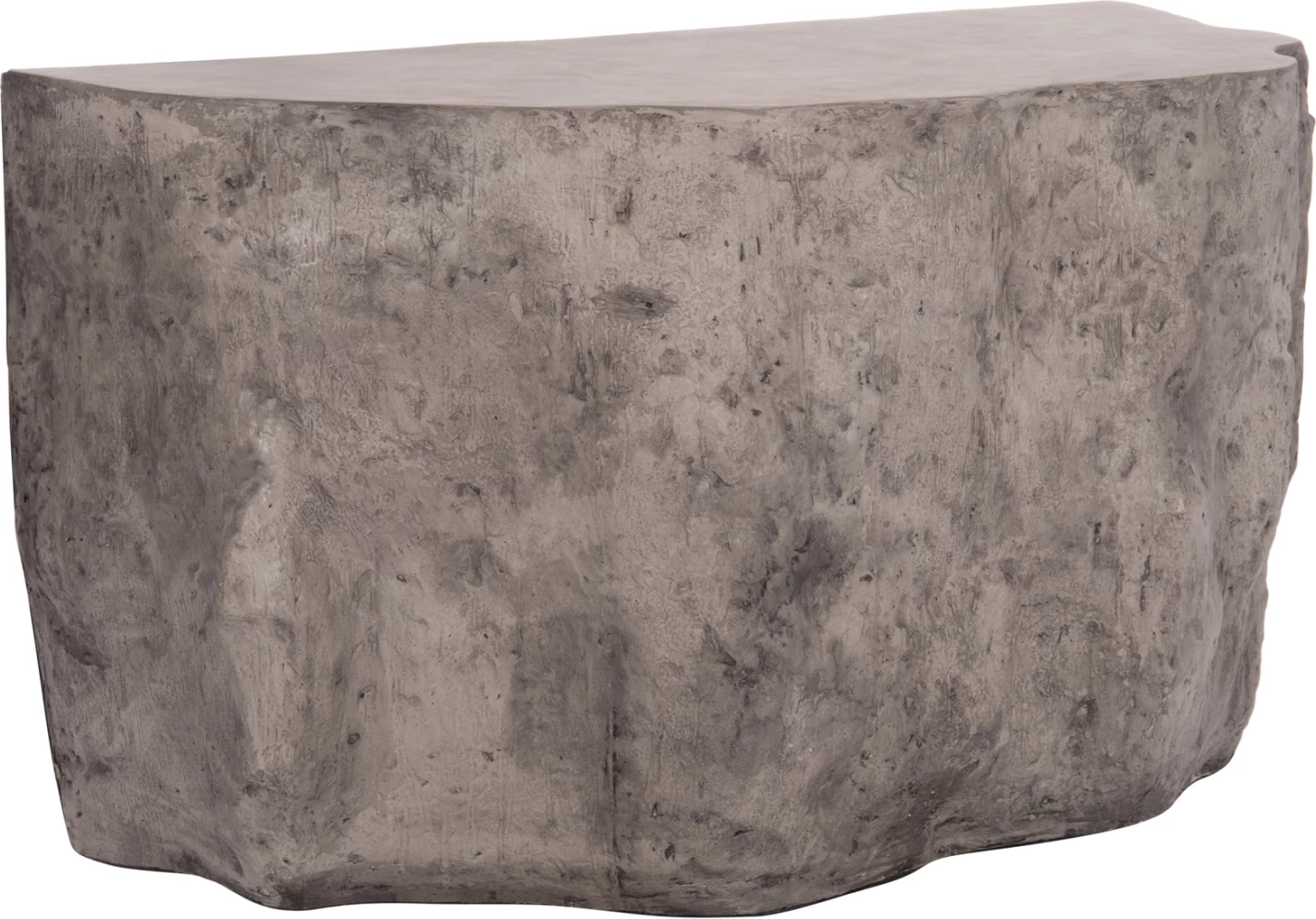 Konsolë INTERON, formë shkëmbi, fibër-cement, ngjyrë gri, 120x50x71cm