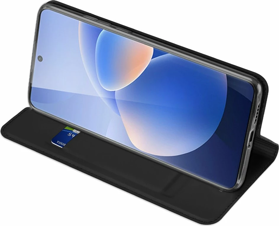 Mbështjellës Dux Ducis Skin Pro Bookcase për Vivo X60, i zi
