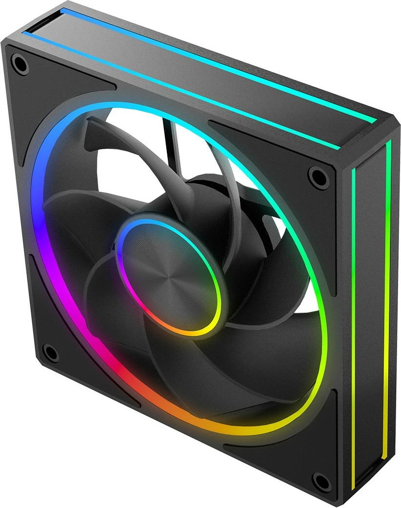 Ventilator kasë Kompjuter MODECOM Volcano Loop Reverse ARGB FAN-LOOP-120R-ARGB-100 120 mm, 4-pin PWM, 400-1400 RPM, 58 CFM, 1 copë, e zezë