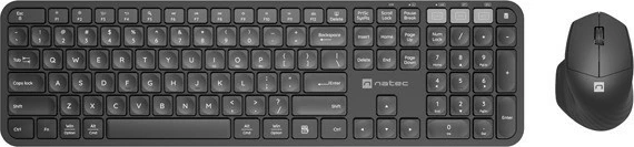 Set tastierë + maus Natec Octopus 2, wireless, Bluetooth + 2.4GHz, i zi