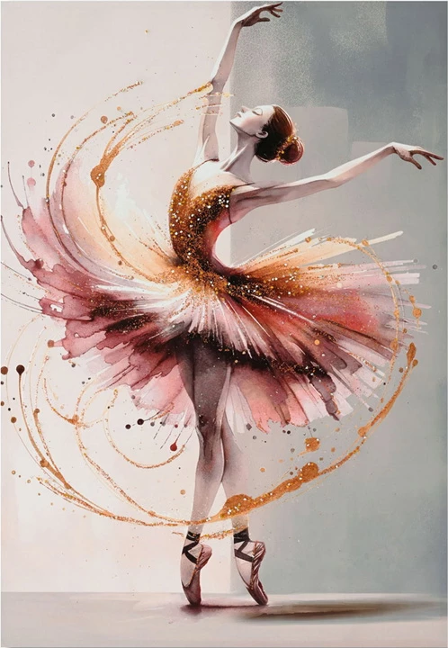 Pikturë kanavace Dancito I, shumëngjyrëshe, 70x2.5x100cm