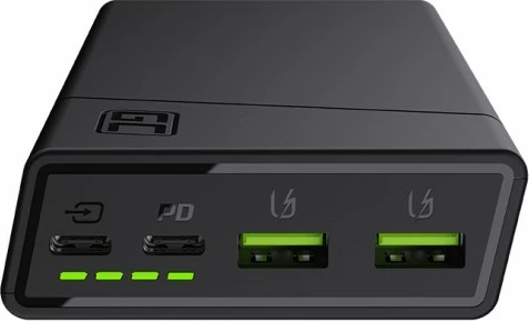 Power bank Green Cell PowerPlay20 PBGC03 20000mAh 2x USB-C PD 18W 2x USB-A e zezë