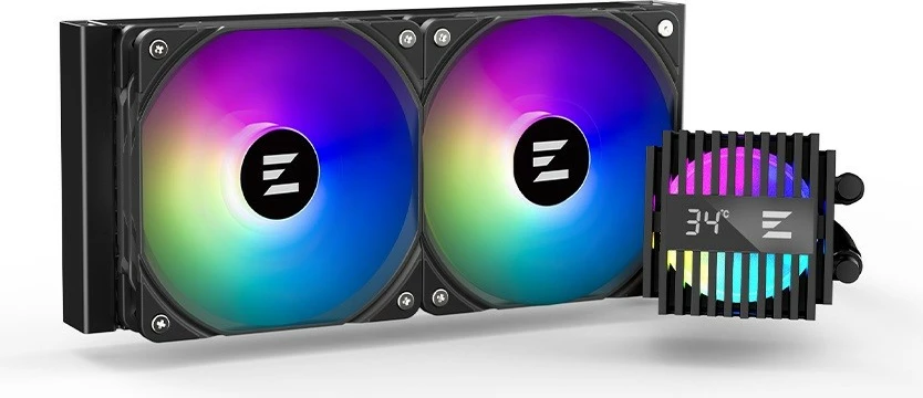 Ftohës me ujë për procesor Zalman ALPHA2 A24, 240 mm, ARGB, i zi