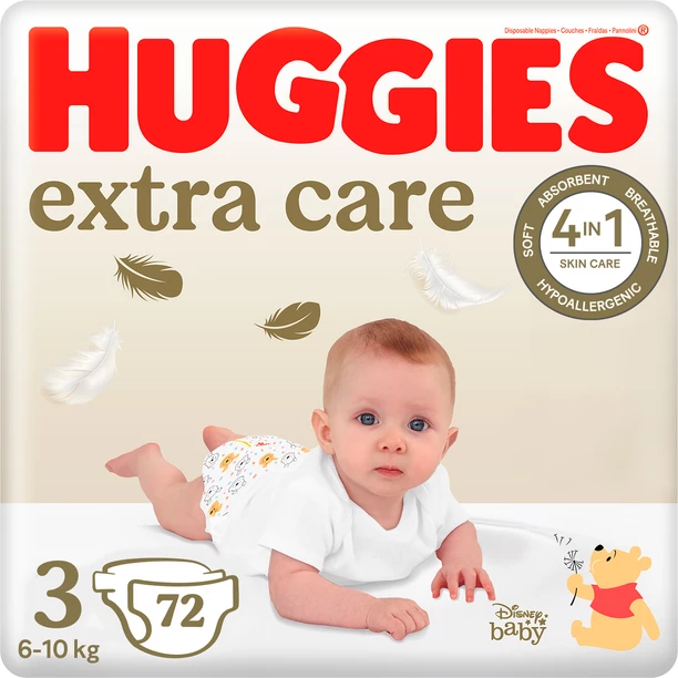 Pelena Huggies® Extra Care 3 (6-10kg), 72 copë