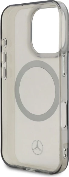 Mbështjellës Mercedes Silver Ring MagSafe për iPhone 16 Pro, Zi