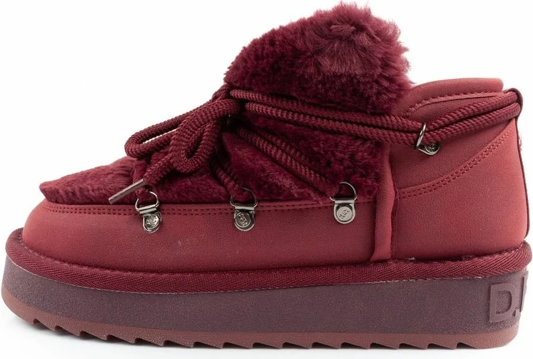 Çizme dimri për femra D.Franklin, burgundy