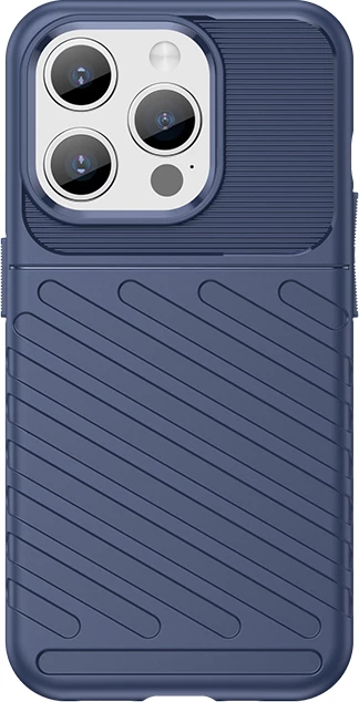 Mbështjellës Hurtel Thunder Case për iPhone 15 Pro, TPU, Kaltër