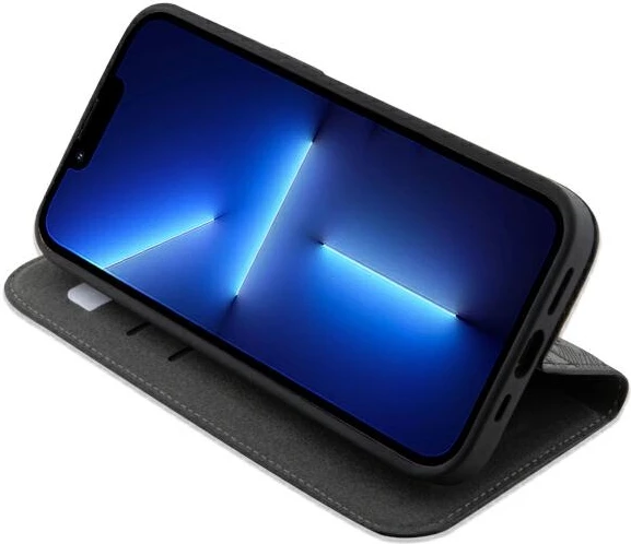 Mbështjellës Karl Lagerfeld Saffiano Monogram për iPhone 14 Pro 6.1", i zi, me kapak