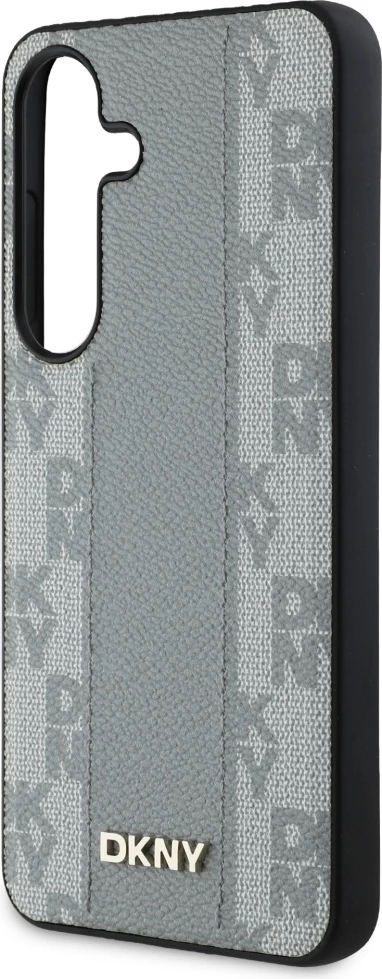 Mbështjellës DKNY për Samsung Galaxy S25, lëkurë, MagSafe, taupe