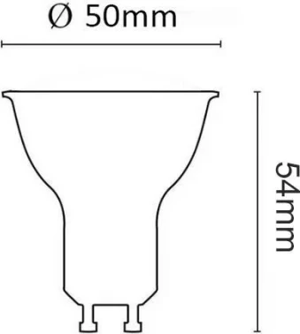 Llambë LED ASALITE ASAL0110 GU10 7W 560lm 6500K, bardhë e ftohtë