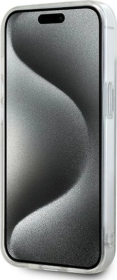 Mbështjellës DKNY IML Mono & Stripe MagSafe për iPhone 15/14/13, Bezhe