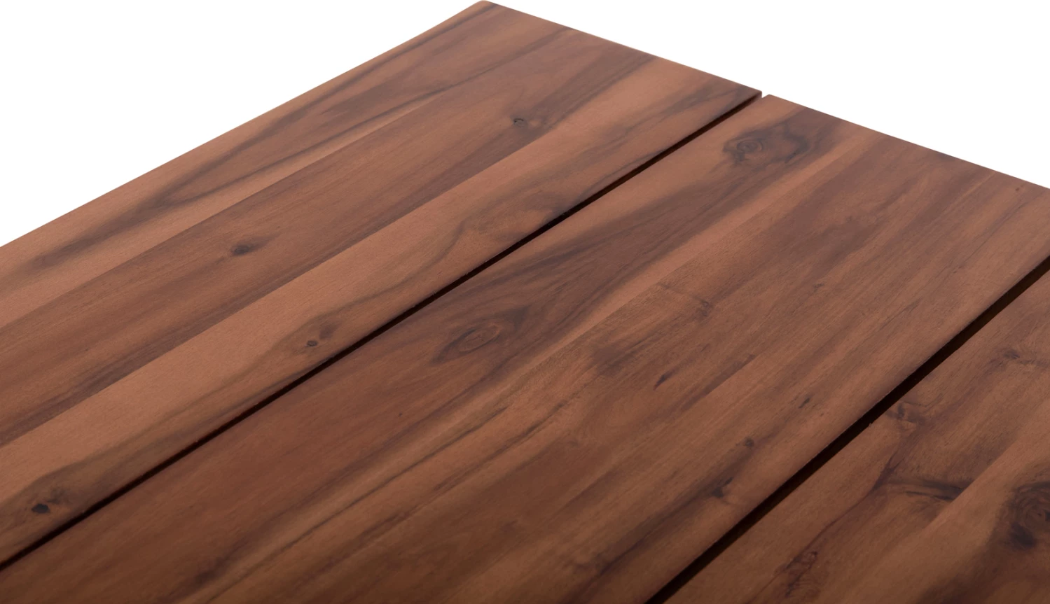 Tavolinë ngrënieje për jashtë, dru akacie natyrale, këmbë metalike, FRIGGO FH6296.02, 140x80x76cm