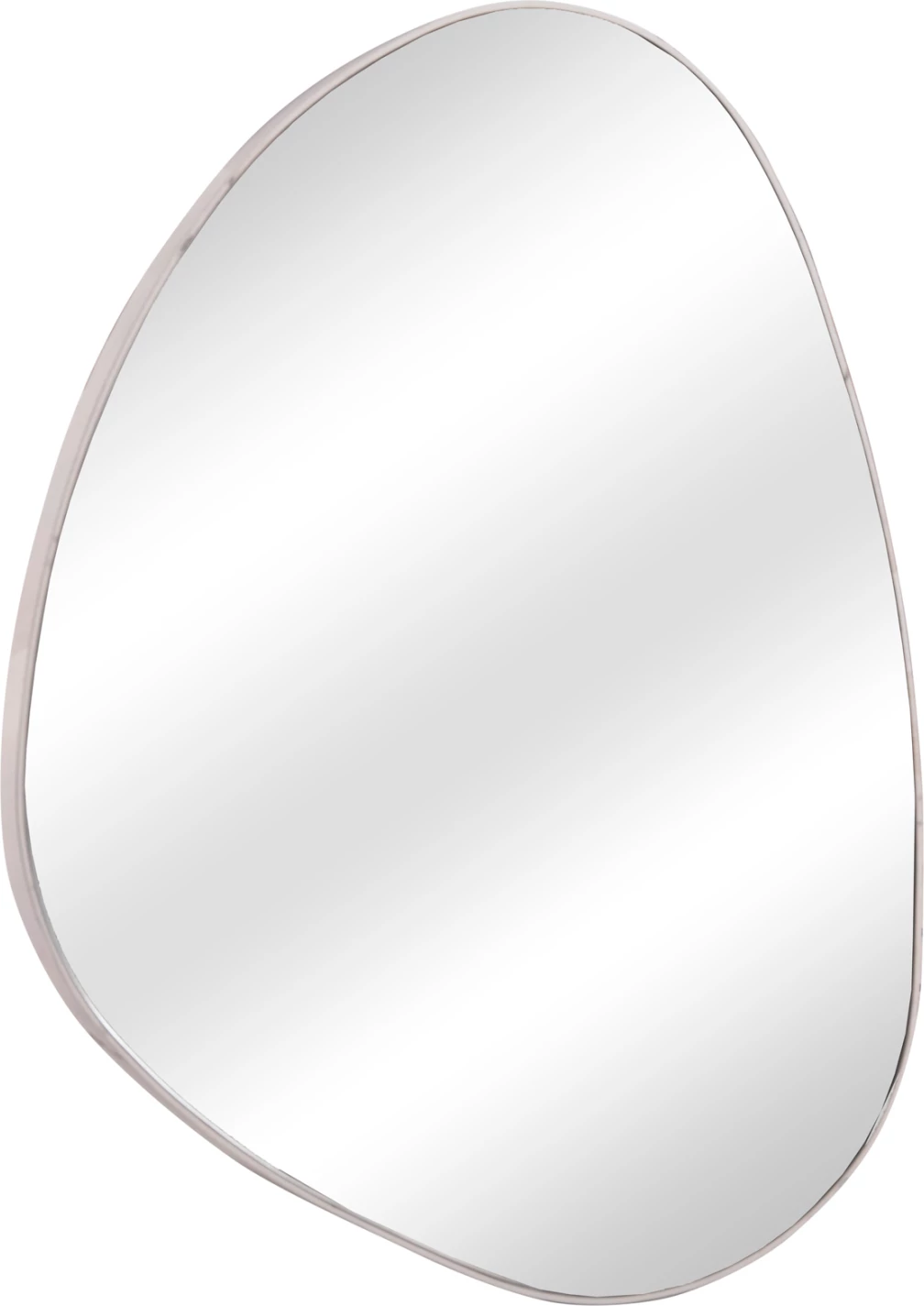 Pasqyrë muri e parregullt, kornizë MDF, ngjyrë mermeri të bardhë, FH4487.05, 60x80 cm